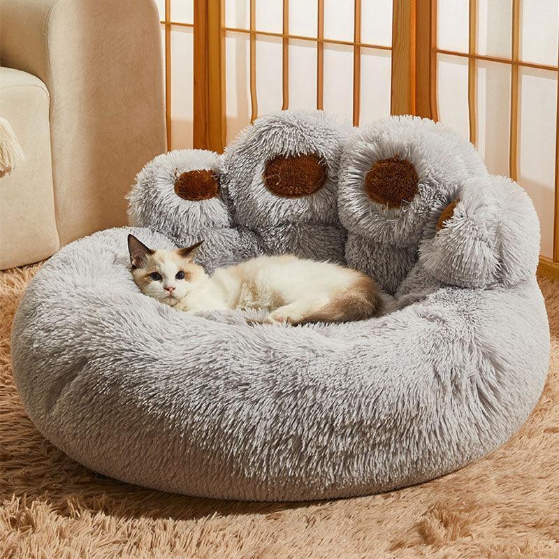 Catvera Fluffy Cat Sofa Bed - Image 9|||PROMPT|||Original clean product image