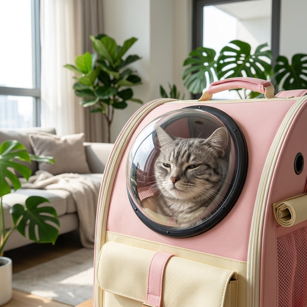 Catvera Foldable Bubble Cat Carrier - Spacious Bubble Design