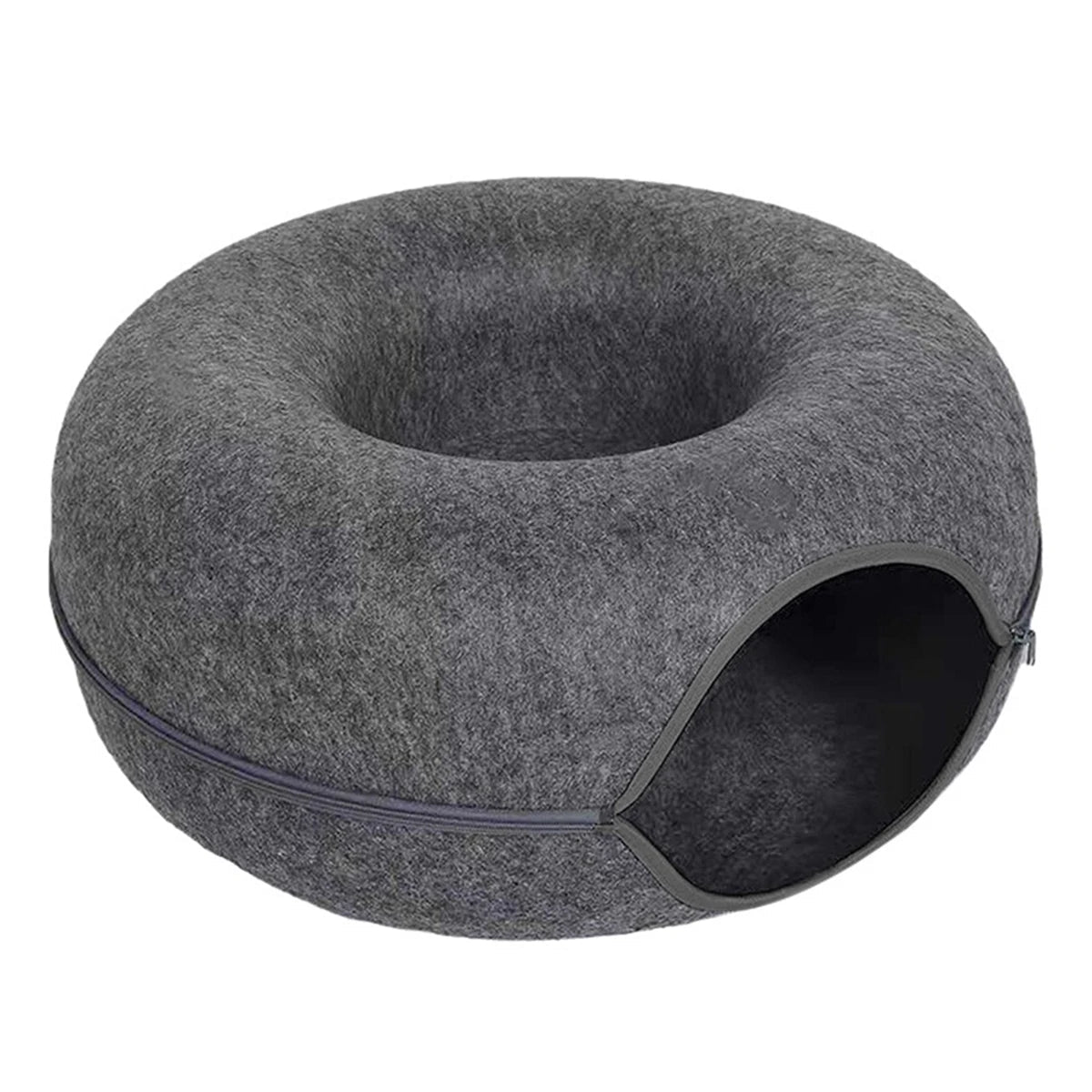 Catvera Foldable Felt Cat Tunnel Bed - Image 10|||PROMPT|||Original clean product image