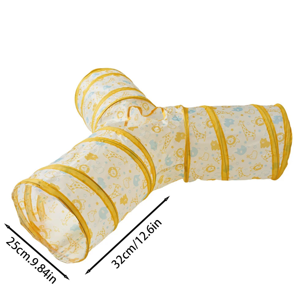 Catvera Foldable Rainbow Play Tunnel - Image 10|||PROMPT|||Original clean product image