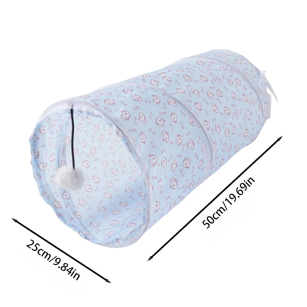 Catvera Foldable Rainbow Play Tunnel - Image 11|||PROMPT|||Original clean product image