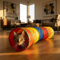 Catvera Foldable Rainbow Play Tunnel - Main Product Image