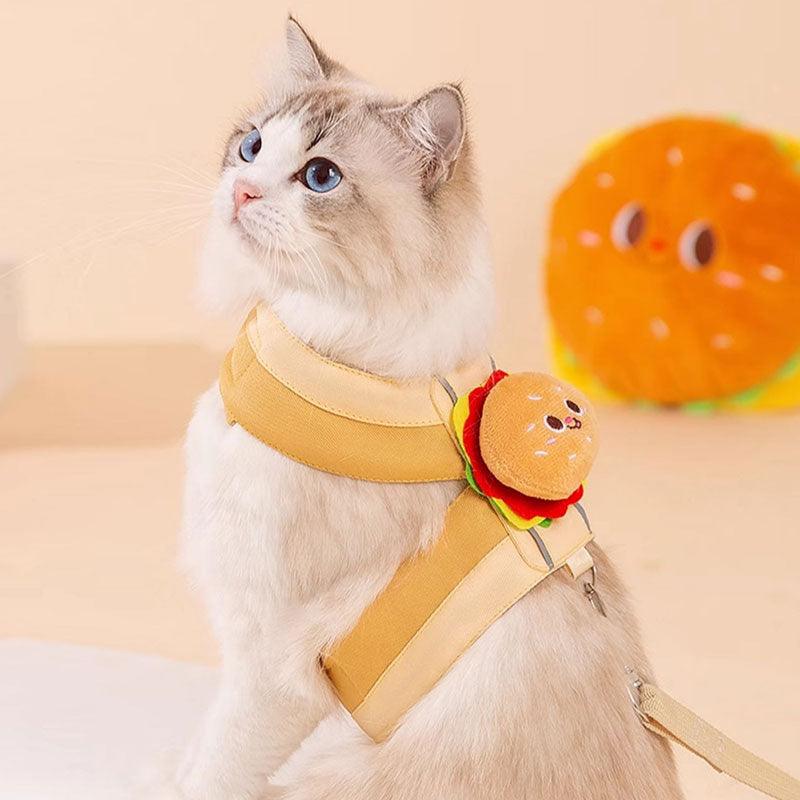 Catvera Food Design Cat Harness Leash - Image 4|||PROMPT|||Original clean product image