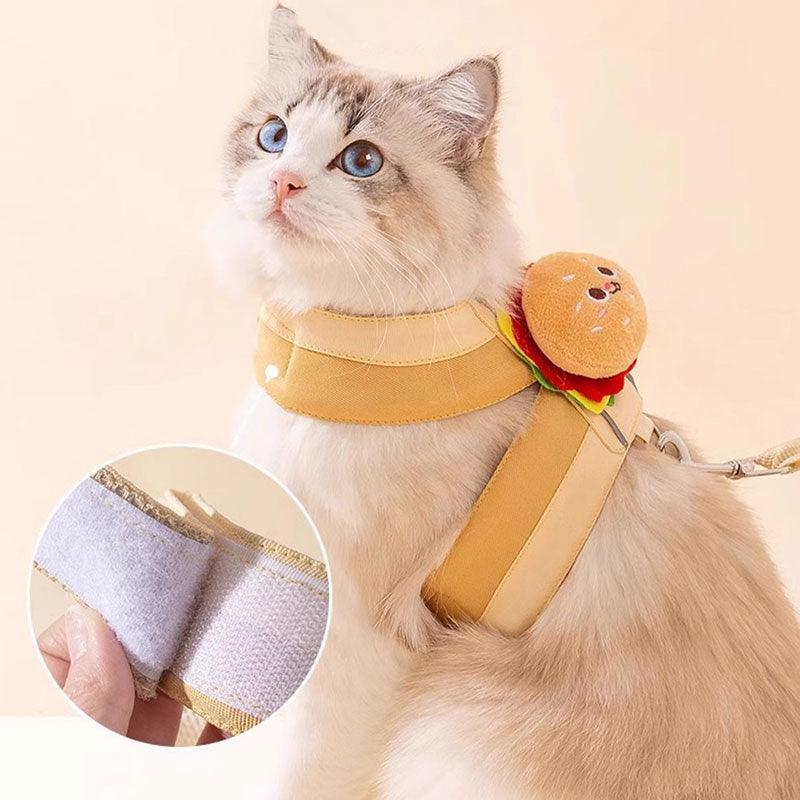 Catvera Food Design Cat Harness Leash - Image 5|||PROMPT|||Original clean product image