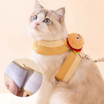 Catvera Food Design Cat Harness Leash - Image 5|||PROMPT|||Original clean product image