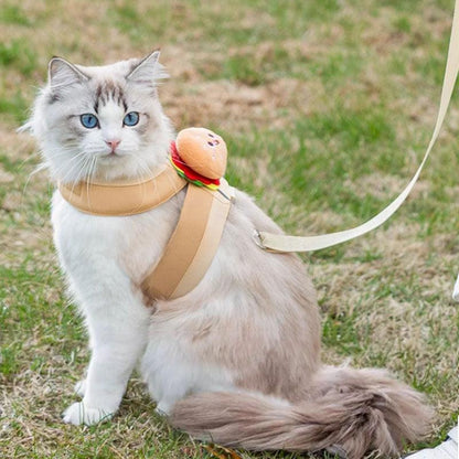 Catvera Food Design Cat Harness Leash - Image 7|||PROMPT|||Original clean product image
