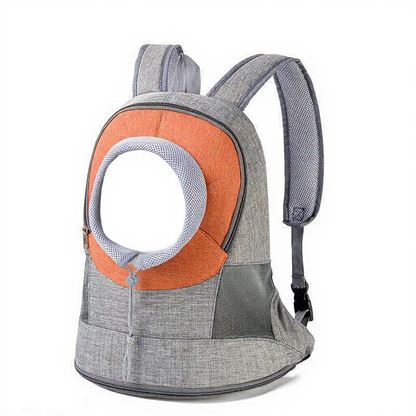 Catvera Front Chest Cat Carrier Backpack - Image 6|||PROMPT|||Cleaned image. Original analysis: Found 1 brand name/logo printed on the product - a small branded label/tag visible inside the opening of the pet carrier backpack