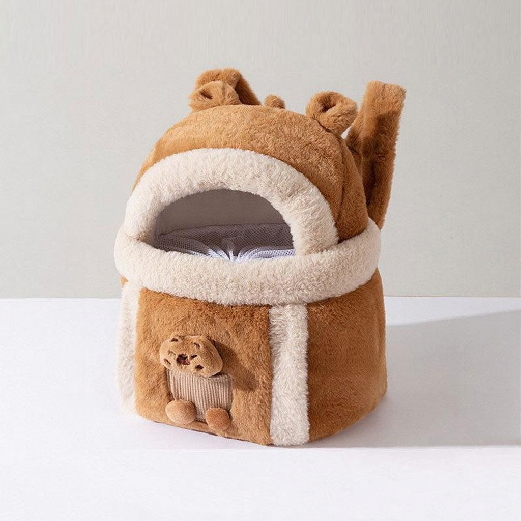 Catvera Front Facing Cat Carrier Backpack - Image 11|||PROMPT|||Cleaned image. Original analysis: Found 1 brand name embroidered/stitched on the product itself