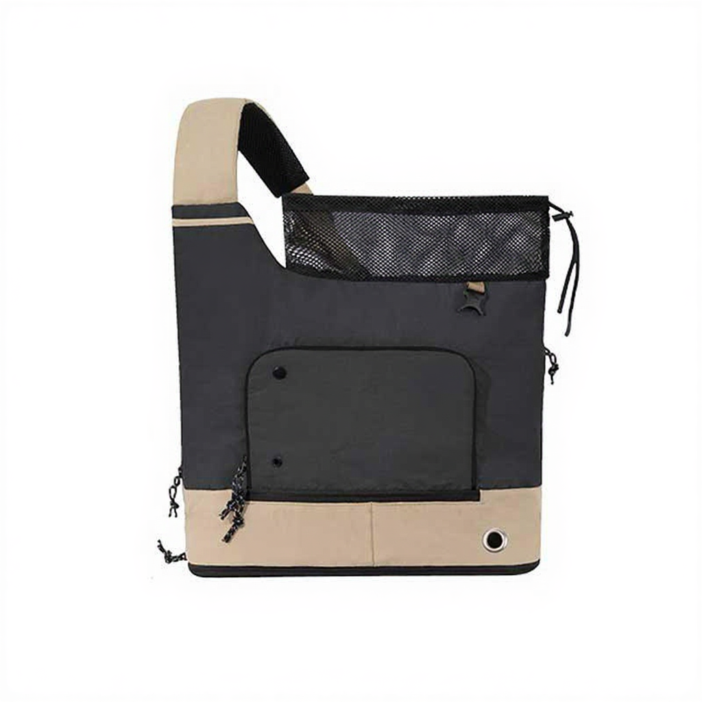 Catvera Front Facing Cat Carrier Backpack - Image 3|||PROMPT|||Cleaned image. Original analysis: Found 1 brand name label on the product - 'NORDANK' white label visible on the upper left shoulder strap area of the bag