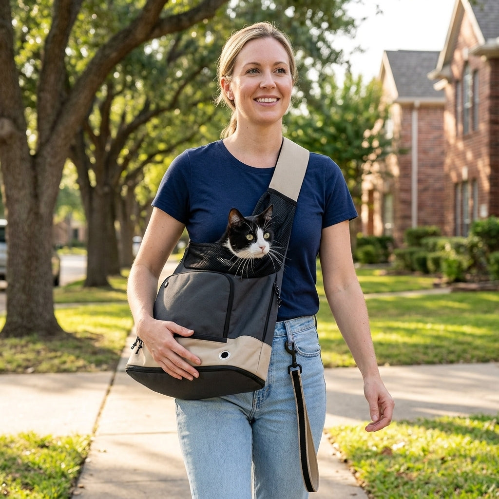 Catvera Front Facing Cat Carrier Backpack - Secure Adventure Ready