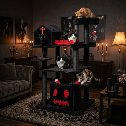 Catvera Gothic Cat Tree 49" - Main Product Image