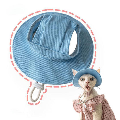 Catvera Hairless Cat Sun Hat - Image 4|||PROMPT|||Original clean product image