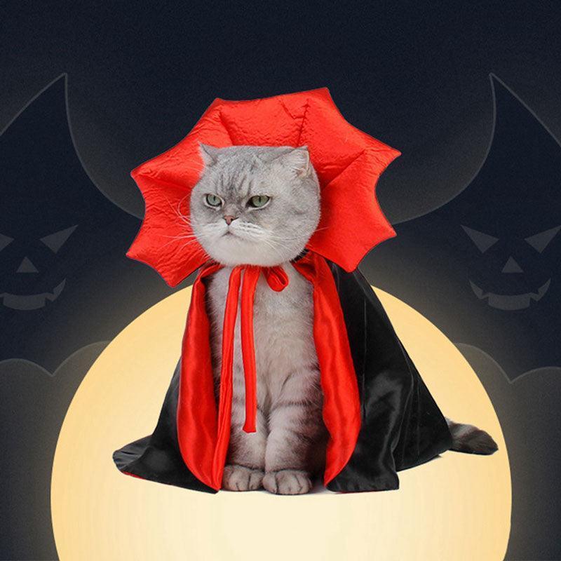 Catvera Halloween Vampire Cat Cape - Image 1|||PROMPT|||Original clean product image