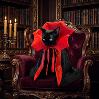 Catvera Halloween Vampire Cat Cape - Main Product Image