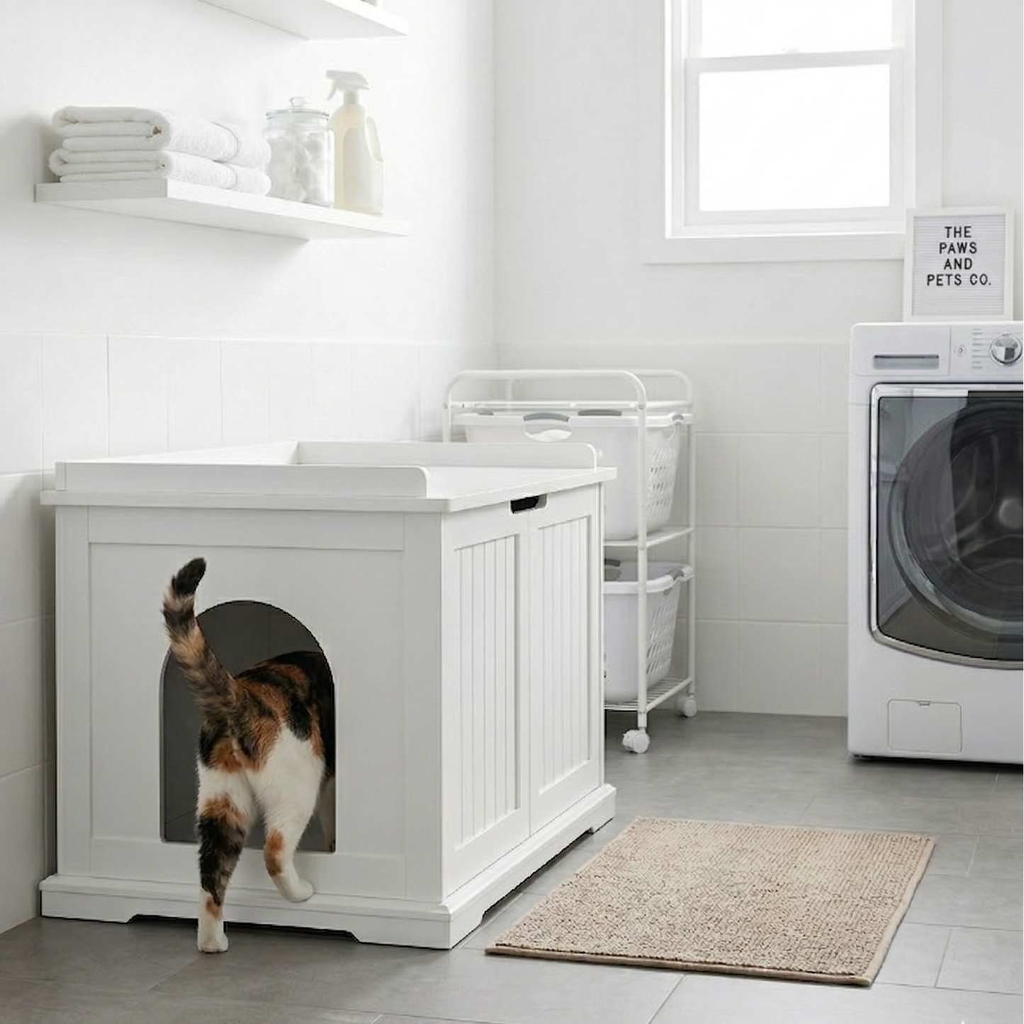 Catvera Hidden Litter Box Cabinet - Image 4 (Original)