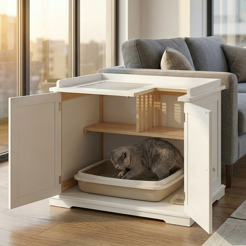 Catvera Hidden Litter Box Cabinet - Section 2