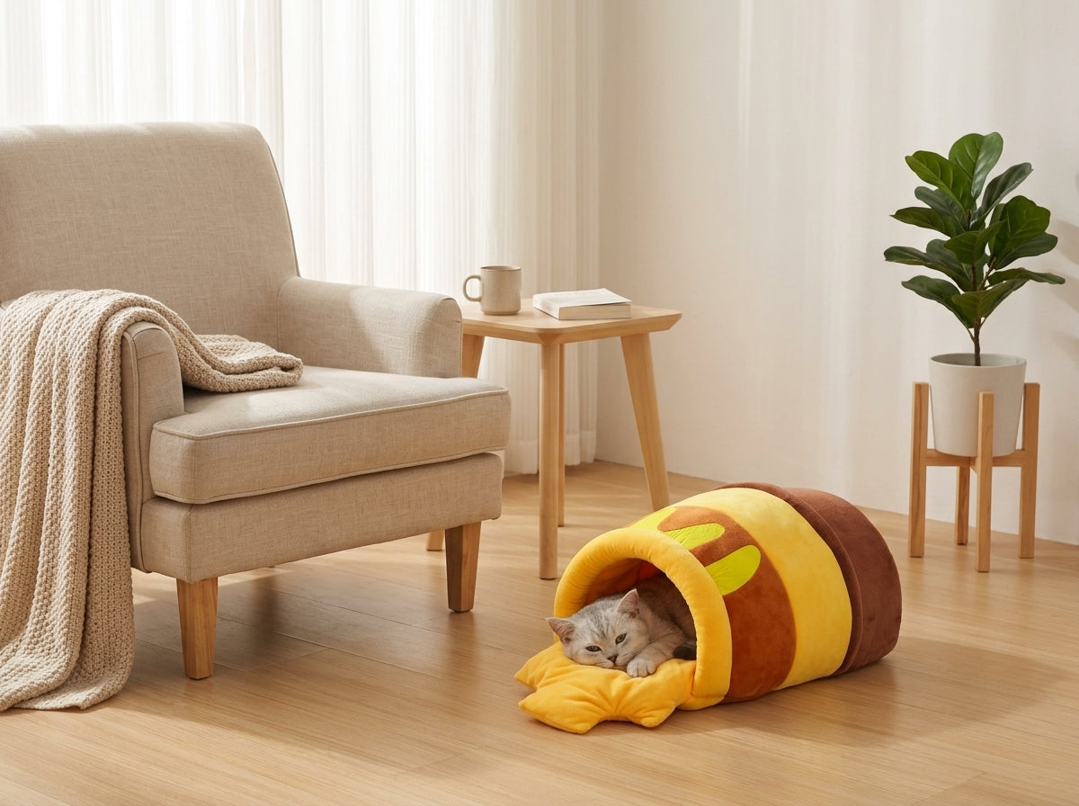 Catvera Honey Jar Cat Tunnel - Ultimate Cat Comfort Zone