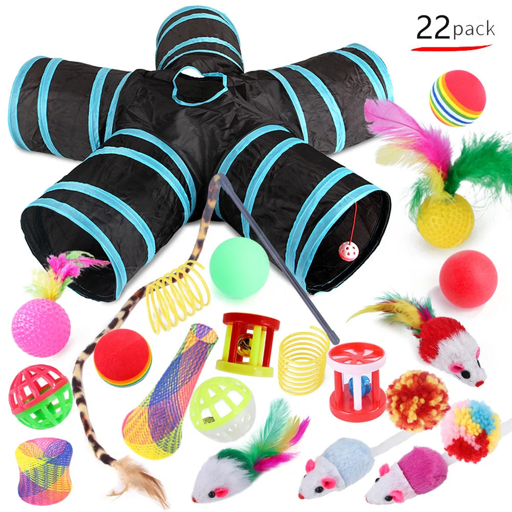 Catvera Interactive Cat Toy Set - Image 1|||PROMPT|||Original clean product image