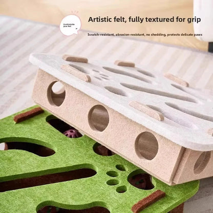 Catvera Interactive Felt Puzzle Box - Image 3|||PROMPT|||Original clean product image