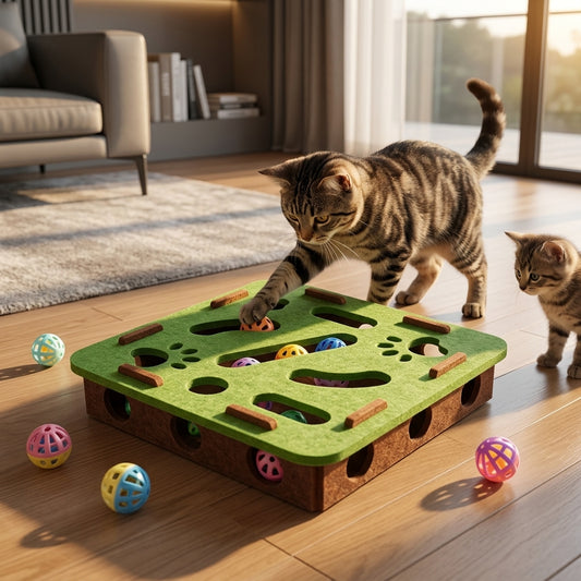 Catvera Interactive Felt Puzzle Box - Main Product Image