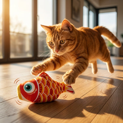 Catvera Interactive Motion Sensor Fish - Main Product Image