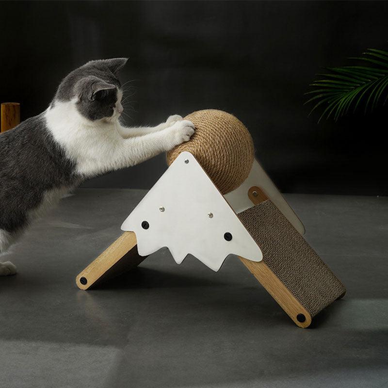 Catvera Interactive Scratching Ball Board - Image 3|||PROMPT|||Original clean product image