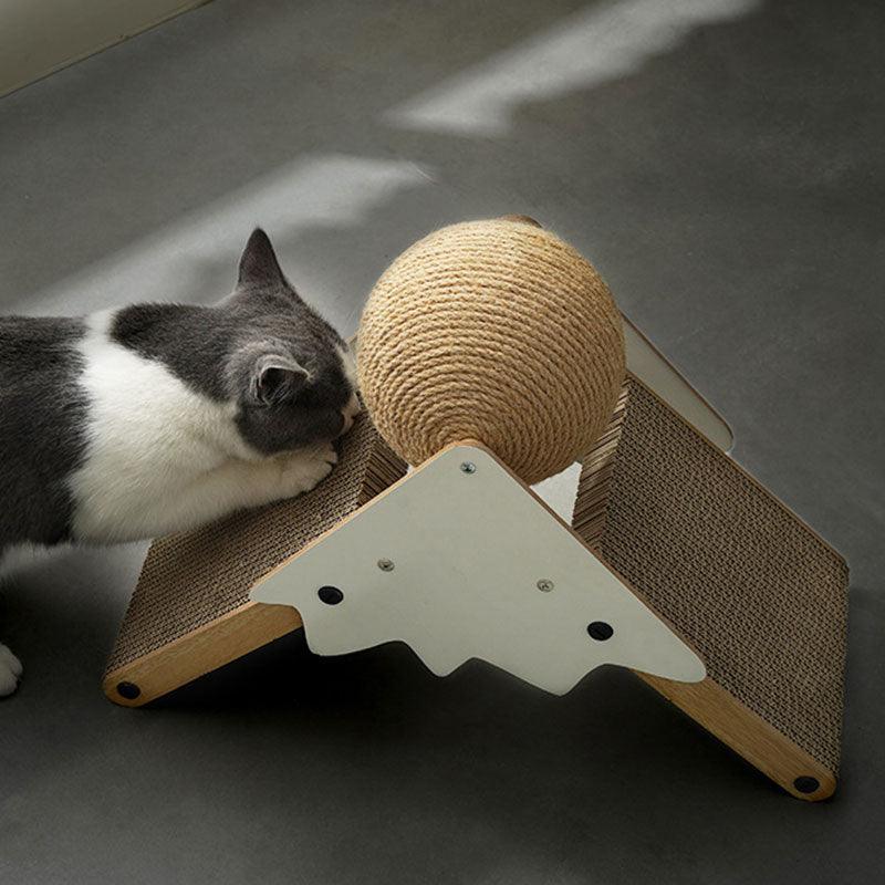 Catvera Interactive Scratching Ball Board - Image 8|||PROMPT|||Original clean product image