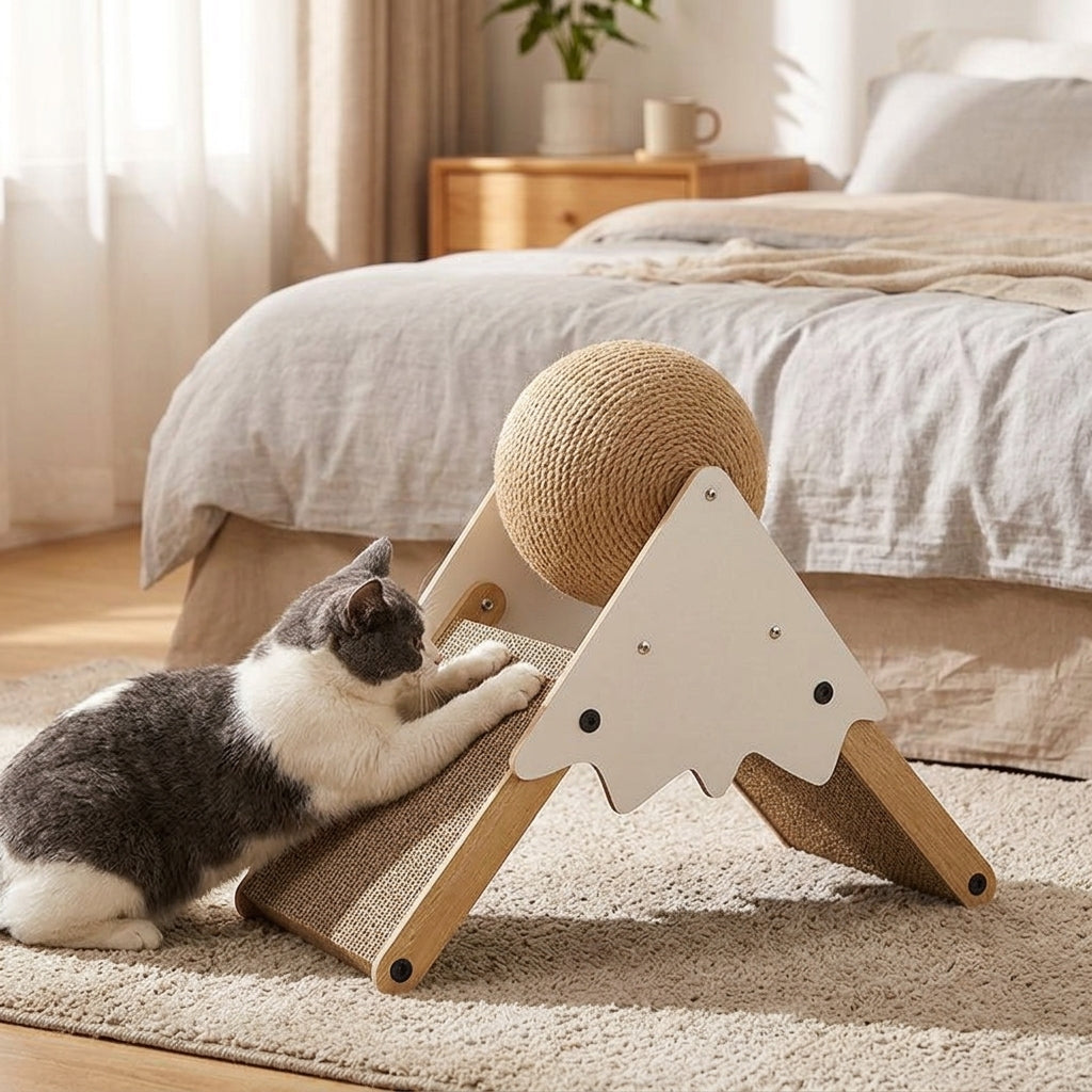 Catvera Interactive Scratching Ball Board - Healthy Claw Maintenance