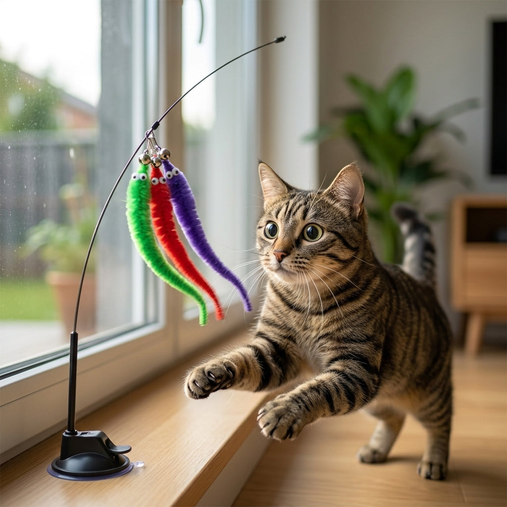 Catvera Interactive Worm Hunting Toy - Natural Hunting Simulation