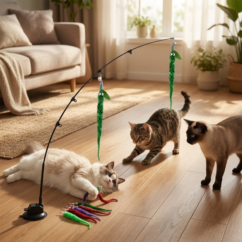 Catvera Interactive Worm Hunting Toy - Complete Entertainment Solution