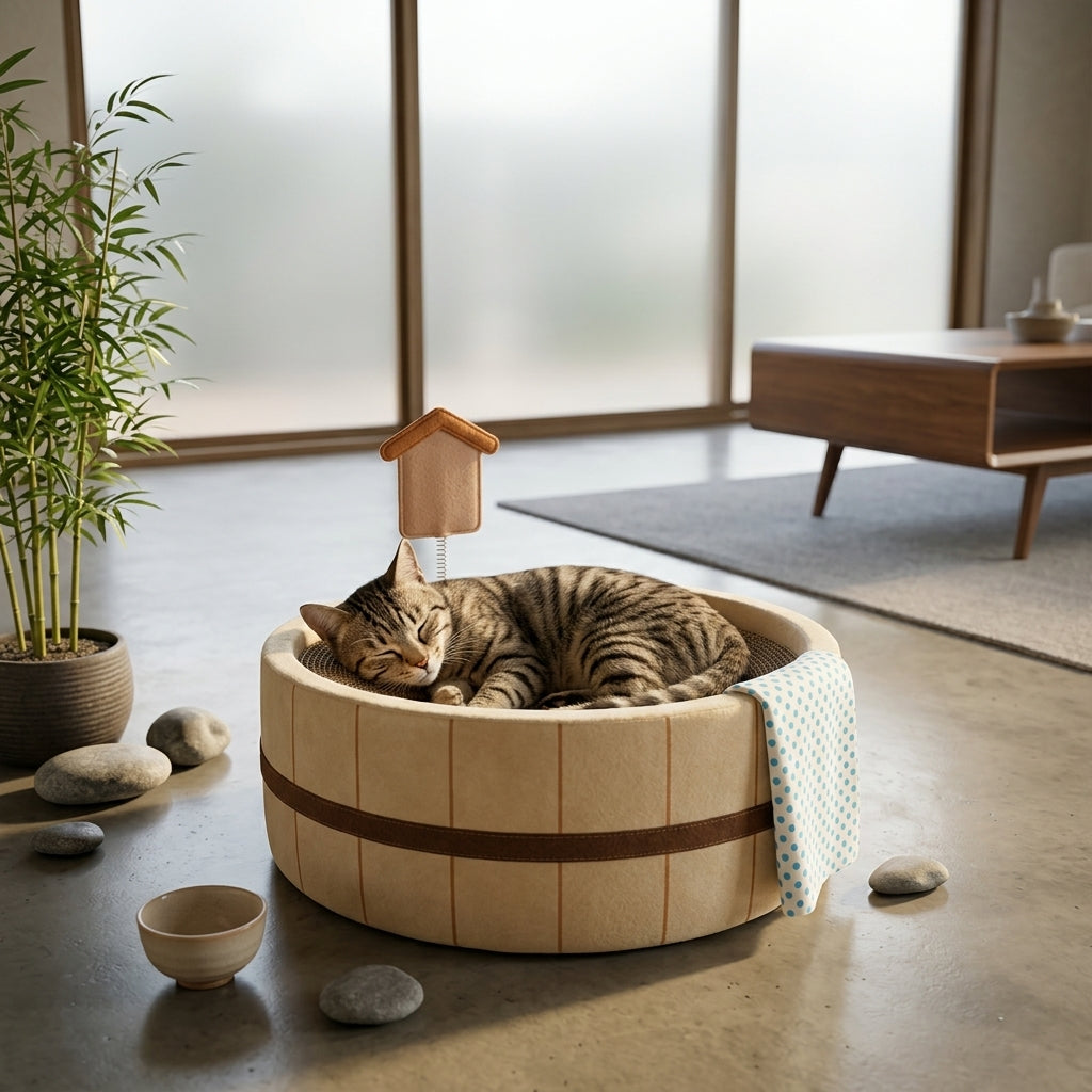 Catvera Japanese Hot Spring Cat Bed - Main Product Image
