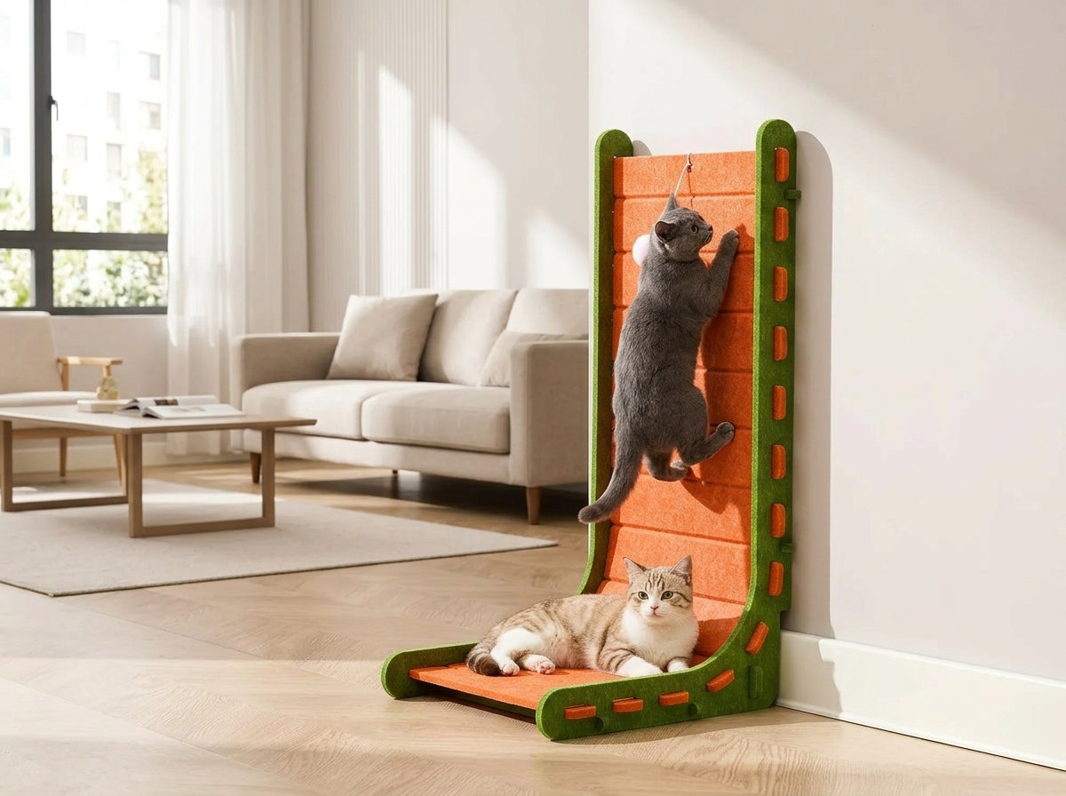 Catvera L-Shape Vertical Scratch Tower - Innovative L-Shape Design