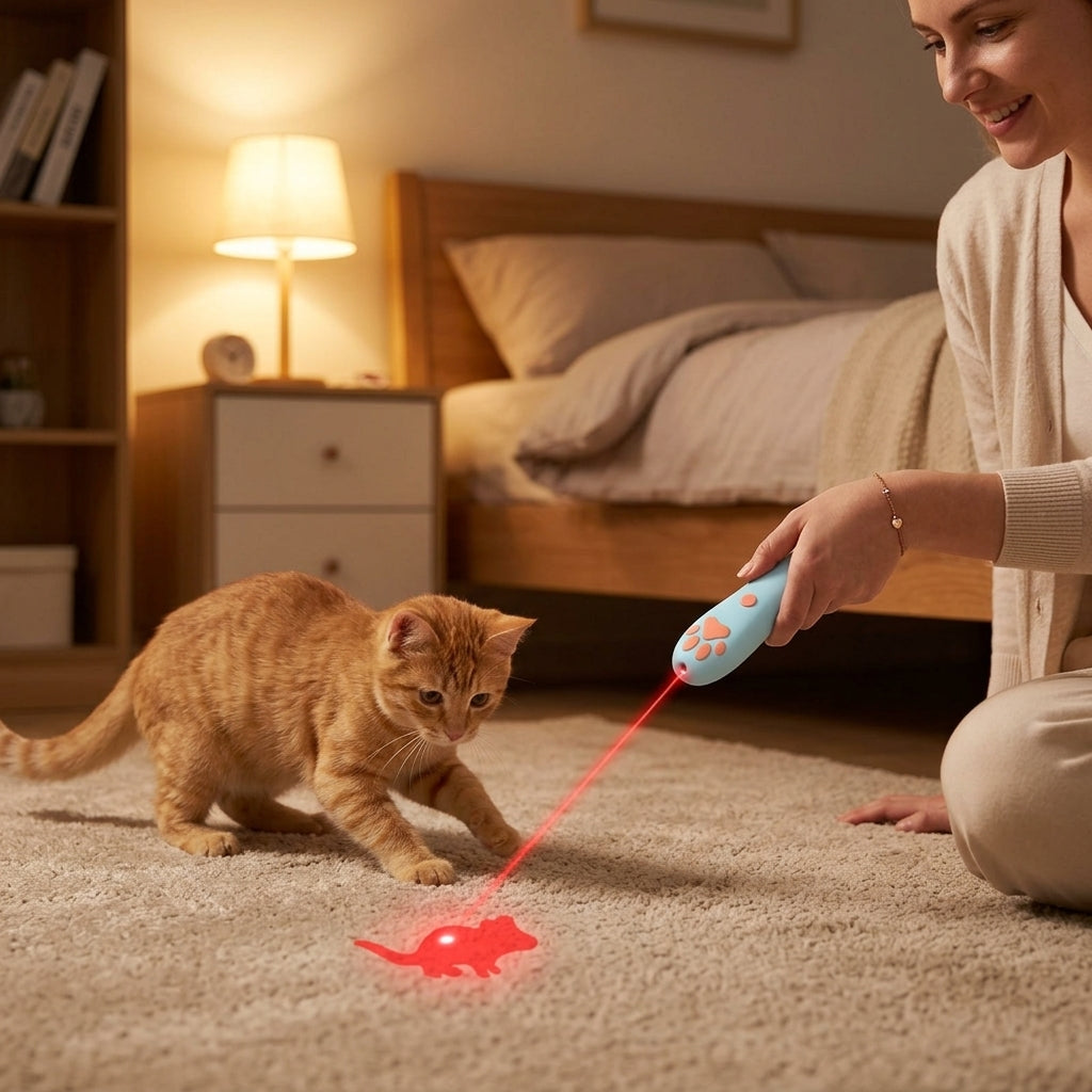 Catvera LED Projection Laser Toy - Eye-Safe Laser Design