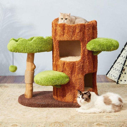 Catvera Luxury Multi-Level Cat Tree - Image 3|||PROMPT|||Original clean product image