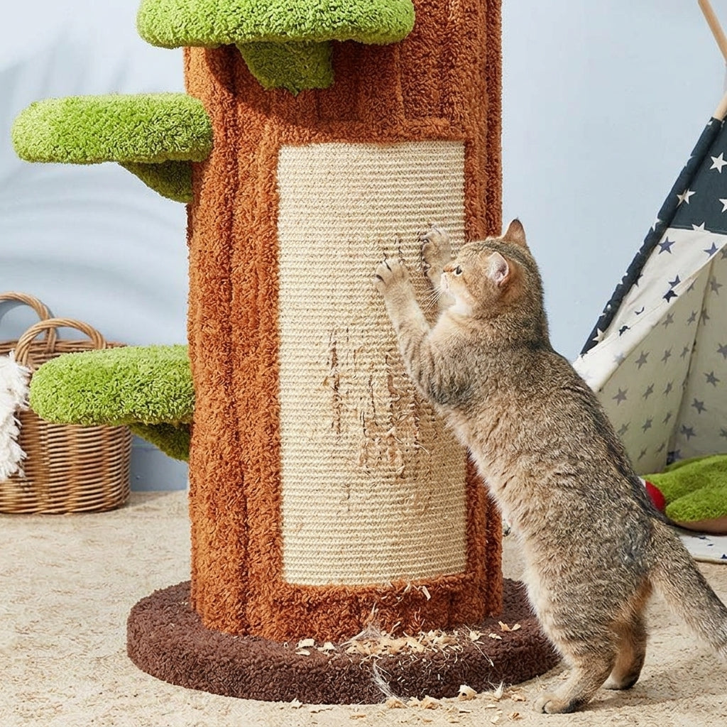 Catvera Luxury Multi-Level Cat Tree - Natural Instinct Satisfaction
