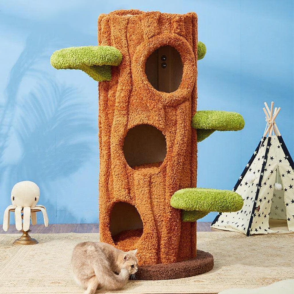 Catvera Luxury Tree Cat Climbing Tower - Image 16|||PROMPT|||Cleaned image. Original analysis: found 1 watermark in the image