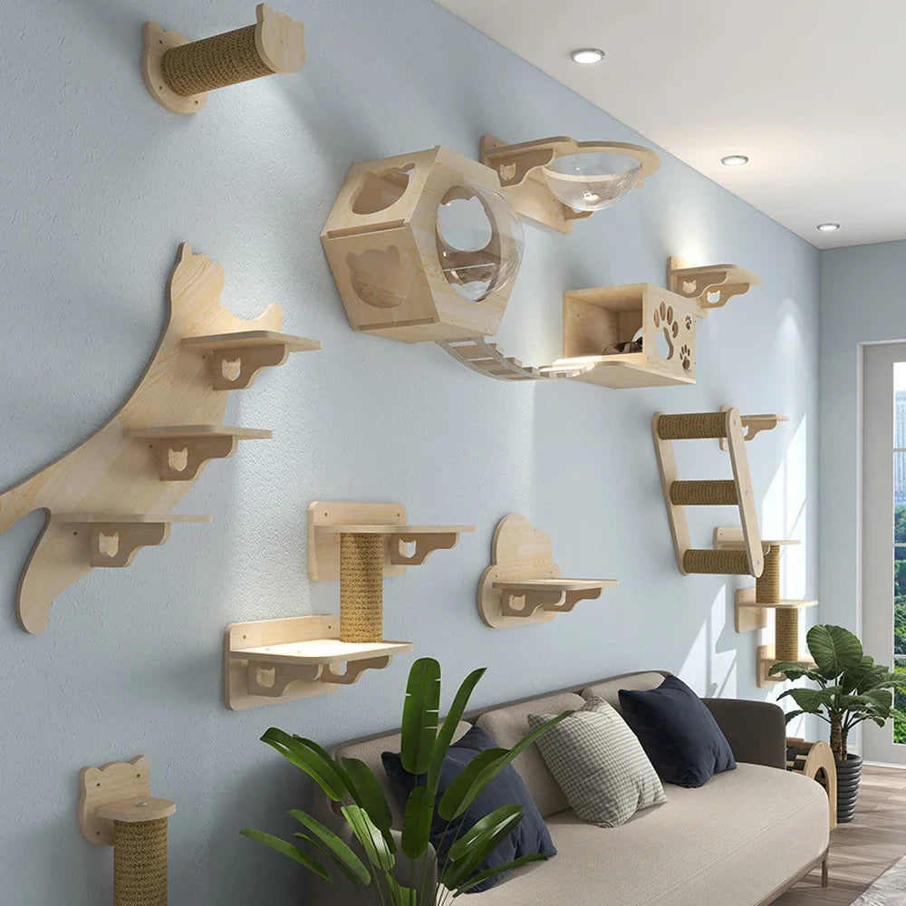 Catvera Modular Wall Cat Climbing System - Image 1|||PROMPT|||Original clean product image