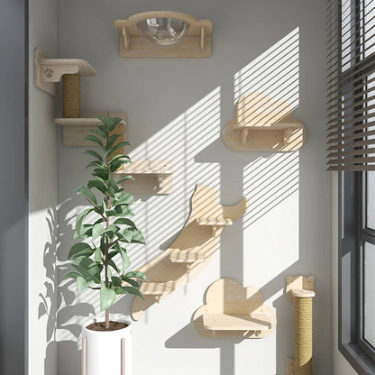 Catvera Modular Wall Cat Climbing System - Image 6|||PROMPT|||Original clean product image