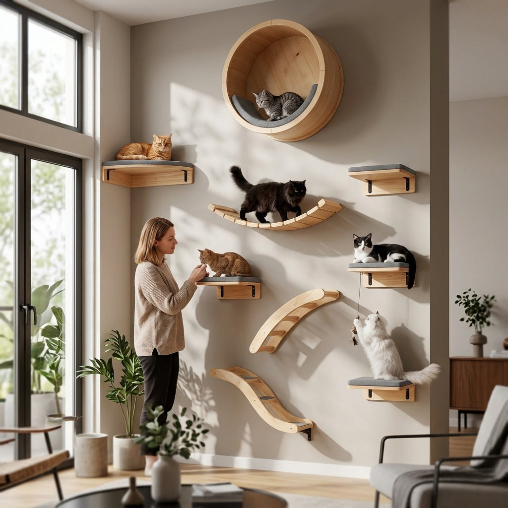 Catvera Modular Wall Cat Climbing System - Main Product Image