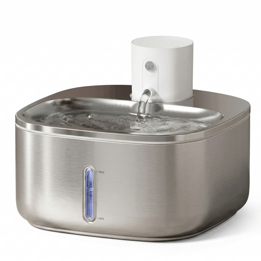 Catvera Motion Sensor Water Fountain - Image 1|||PROMPT|||Original clean product image