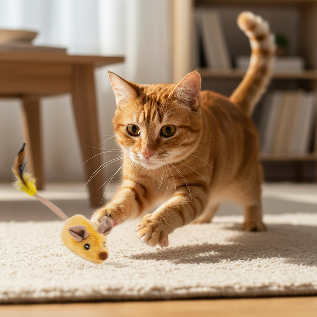 Catvera Mouse Motion Interactive Cat Toy - Natural Hunting Experience
