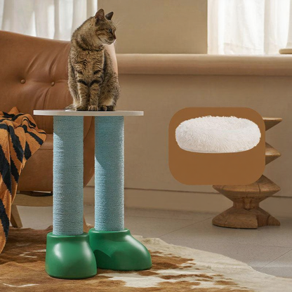 Catvera Multi-Function Cat Scratching Bed - Image 3|||PROMPT|||Cleaned image. Original analysis: Found 1 brand name embossed/printed on the cat tree product itself