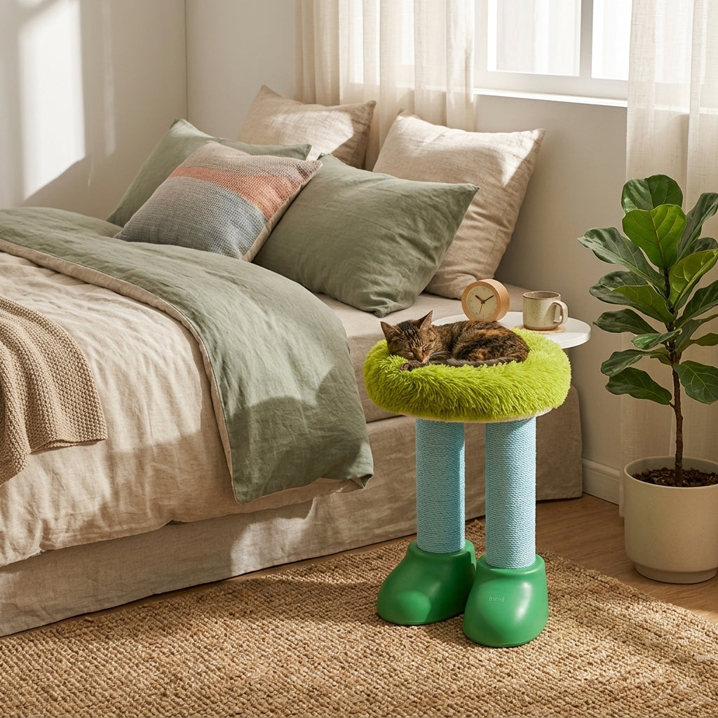Catvera Multi-Function Cat Scratching Bed - Premium Comfort Features
