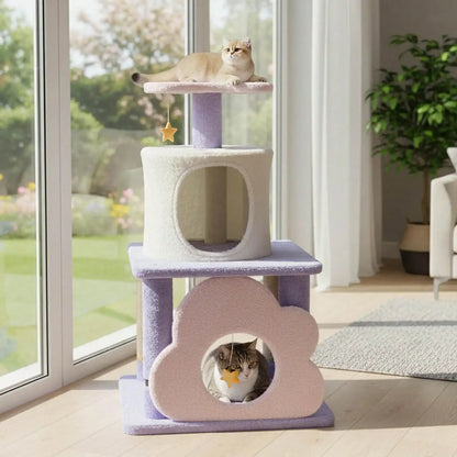 Catvera Multi-Level Cat Tree Condo - Image 1|||PROMPT|||Original clean product image