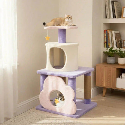 Catvera Multi-Level Cat Tree Condo - Image 2|||PROMPT|||Original clean product image