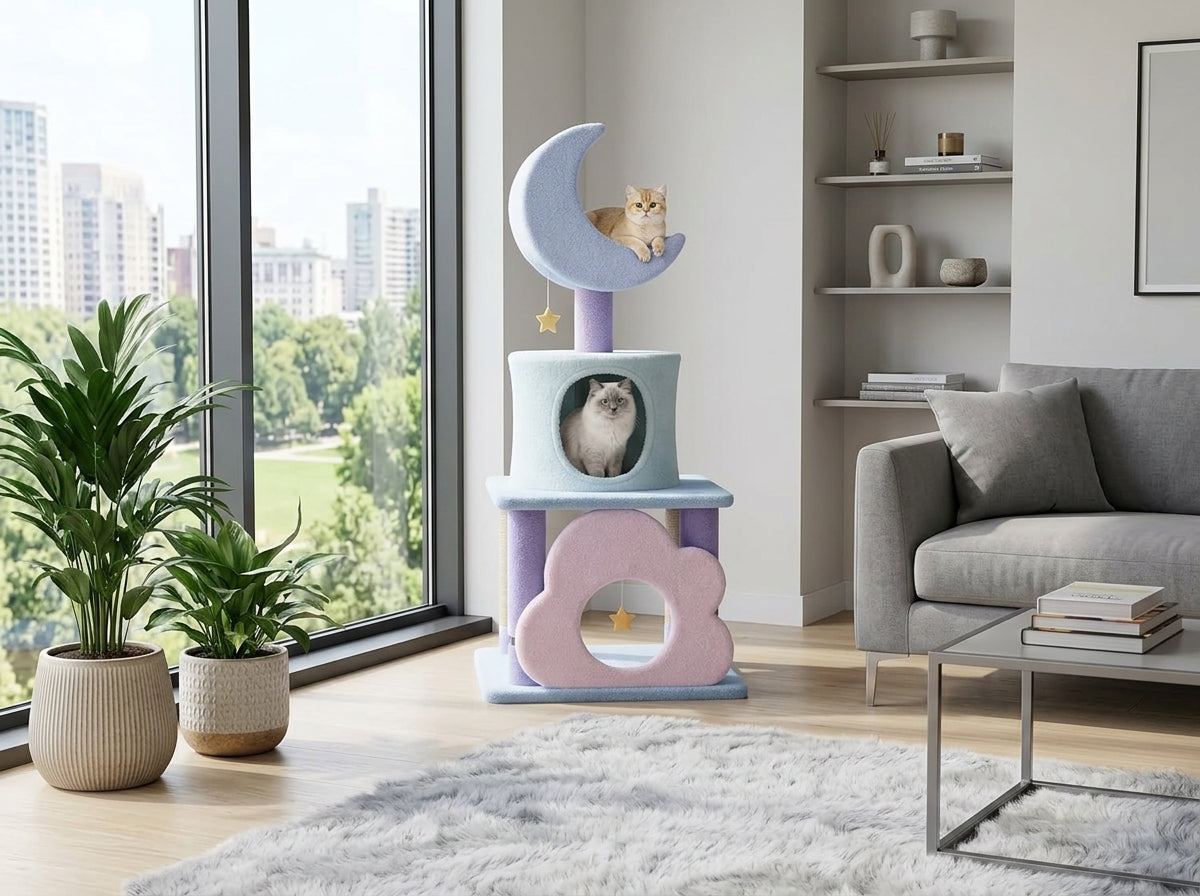 Catvera Multi-Level Cat Tree Condo - Stylish Design That Actually Fits Your Home