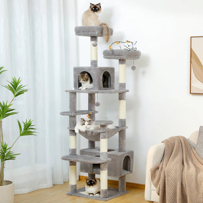 Catvera Multi-Level Cat Tree Tower - Image 1|||PROMPT|||Original clean product image