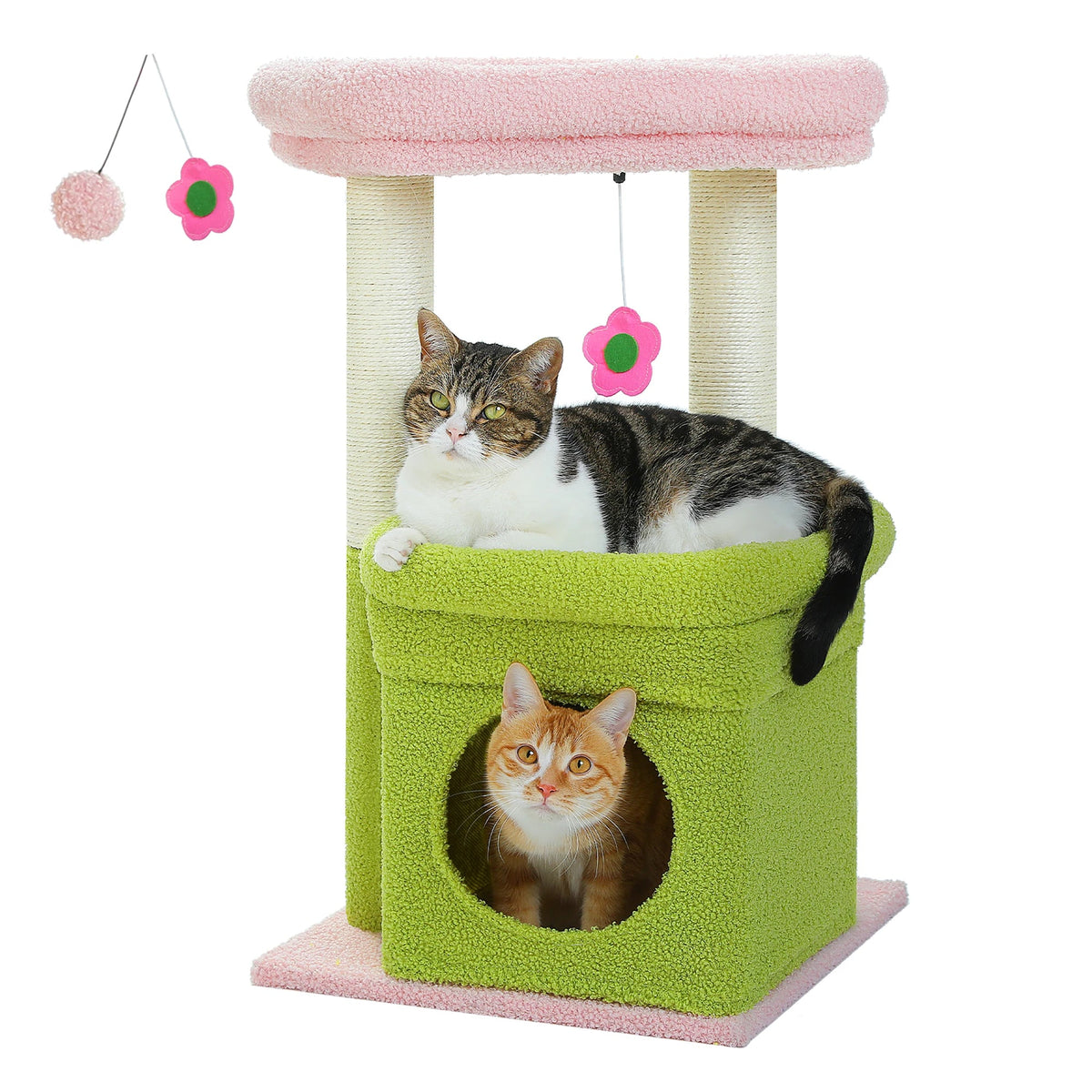 Catvera Multi-Level Cat Tree Tower - Image 12|||PROMPT|||Original clean product image