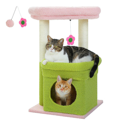Catvera Multi-Level Cat Tree Tower - Image 12|||PROMPT|||Original clean product image