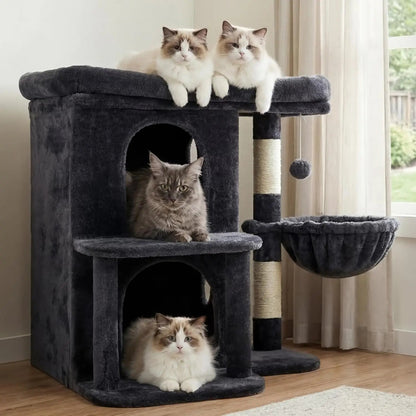 Catvera Multi-Level Cat Tree Tower - Image 2|||PROMPT|||Original clean product image